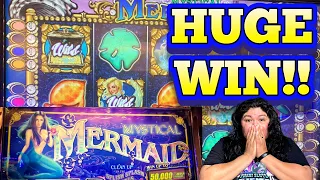 THIS WAS CRAZY!!! LOW ROLLING on HIGH LIMIT!!! | On Mystical Mermaid slot