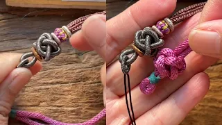 Two weaving methods for manual spiral knots#knitting #diy #weaving