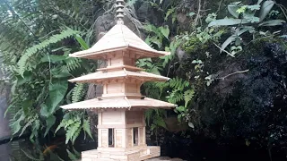 How to make popsicle stick pagoda