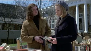 The Ice Storm (Ang Lee 1997) — Reverend Edwards and Elena Hood (Joan Allen) at the library book sale