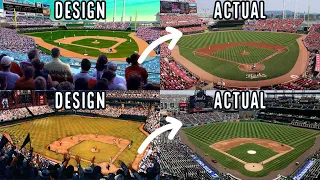 Sports Stadiums *Before and After* (Rendering vs Real Life)