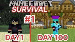 100 DAYS SURVIVAL CHALLENGE IN MINECRAFT