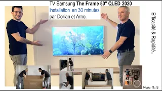Samsung The Frame 50 "QLED 2020 French TV Wall Installation Dorian and Arno