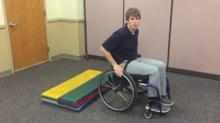 How to fall in a wheelchair