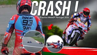 Marc Marquez Crash‼️MotoGP Portugal 2024 Practice FP2 results