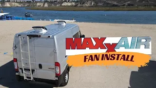 Maxx Air Fan Install | Camper Van | Van Build