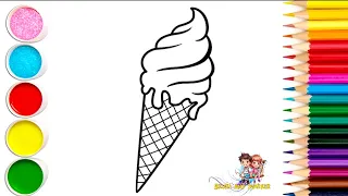 Fun Ice Cream Drawing for Kids | Step-by-Step Tutoril