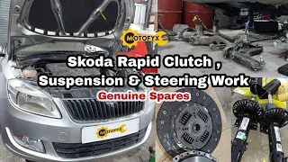 Skoda Rapid Clutch, Suspension & Steering Work| Skoda Rapid Suspension & Transmission Problem Solved