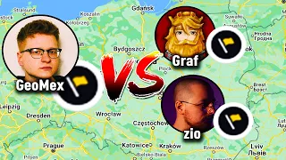 Wielki Pojedynek GeoMex vs @zio  i @graf  w GEOGUESSR