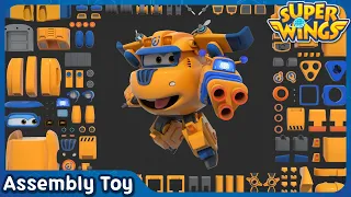 [SuperWings Assemble] Super charged Donnie! | Assembly toy |  Super wings toys