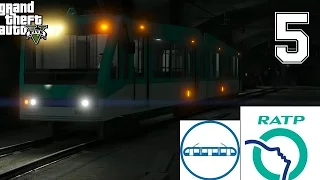 GTA 5 - CONDUIRE UN METRO/TRAMWAY RATP - PRENDRE DES PASSAGERS - BOULOT JOB #5