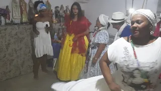 Pai de Santo Jeam de Caxias  fazendo a festa na Tenda São José Mãe Maria José Festa Cosmo e Damião