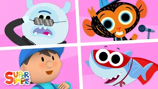 Super Simple Kids Cartoon Collection #5! | Carl's Car Wash, The Bumble Nums, Finny The Shark + More!