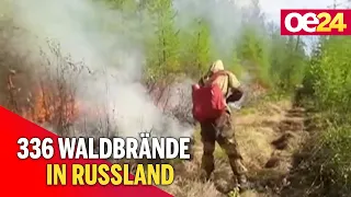 336 Waldbrände in Russland: Feuer breiten sich weiter aus