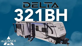 Discover the Delta 321BH - The Perfect Bunk House that's Under 37 Feet & 8,500lbs dry!