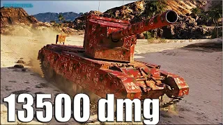 13500 dmg САМАЯ ОПАСНАЯ ПТ-САУ WOT FV4005 Stage II БАБАХА