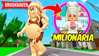 A ÓRFÃ abandonada GRÁVIDA teve BEBÊ e ficou MILIONÁRIA PARTE 2 | Historinha ROBLOX | Brookhaven RP🏡