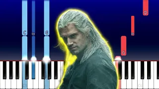 Toss a Coin to Your Witcher - Jaskier Song (Piano Tutorial)