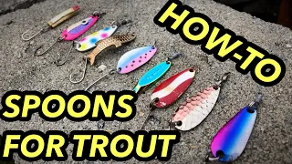 How to Fish SPOONS for TROUT & SALMON! TIPS & TRICKS FOR SUCESS!