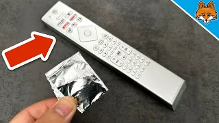 Put Aluminum Foil in the Remote Control and WATCH WHAT HAPPENS💥(Ingenious)🤯