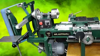 Combination of Homemade Lathe and Belt Sander (Part 1)/ diy projects