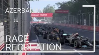 F1 2021 GAME: Recreating the 2021 Azerbaijan GP Race 3