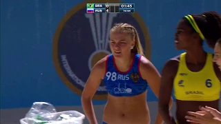 Brazil vs Russia | Preliminary Round | 2018 IHF Women's Beach Handball World Championship