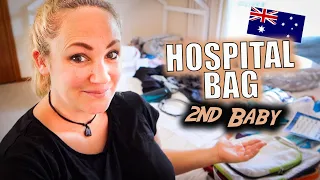 What's In My Hospital Bag For Baby # 2 🍼 AUSTRALIA 2023 🇦🇺 & Postpartum Essentials