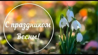 С праздником Весны! 8 Марта! Красивое поздравление! Открытка Видео Март Пожелания