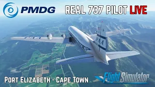 PMDG DC-6 First Look | Real 737 Pilot LIVE | Port Elizabeth - Cape Town | Microsoft Flight Simulator