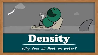 Density - Why does oil float on water? | #aumsum #kids #science #education #children