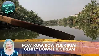 Soothing and Tranquil Paddle Down the River in a Traditional Bamboo Boat in Hoi An