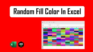 How to Add Random Background Color or Fill Color in Excel