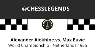 Alexander Alekhine vs Max Euwe. World Championship Match. Netherlands. 1935. Game 1. #chessgame