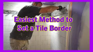 Tile Border in a Shower l PLAN LEARN BUILD