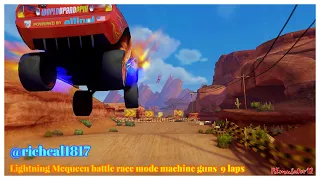 Cars 2 The Video Game | Lightning McQueen - Battle Race (Machine Guns) | Timberline Sprint 9 Laps