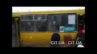 Штурм автобусов в Симферополе