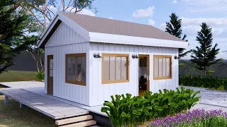 4,8 x 6 metters Scandinavian 310 sqft Tiny House - Shipping Container Home | Exploring Tiny House