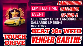 Asphalt 9 - LAMBORGHINI GALLARDO - Legendary Hunt | Beat 36s with VENCER SARTHE Touchdrive