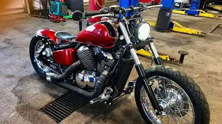 Minha Honda Shadow 750 Bobber modificações que eu fiz nela