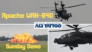 Apache WAH-64D Sunday Demo .. RIAT 2019 (4K)