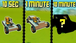 I Tried to Build a Car in 10 Seconds, 1 Minute, and 10 Minutes! - Scrap Mechanic