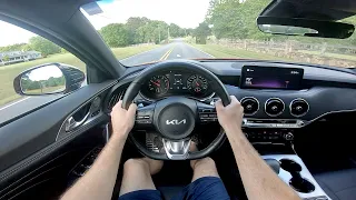 2022 Kia Stinger GT2 RWD: POV Drive, Impressions, Launch Control and ASMR