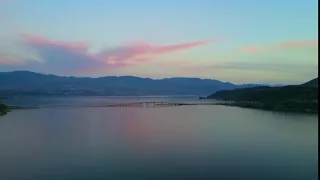 Drone of lake Okanagan