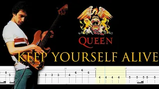 Queen - Keep Yourself Alive  (Bass Line + Tabs + Notation) By John Deacon