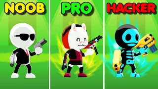 Johnny Trigger: NOOB vs PRO vs HACKER – Which one are you? | Gameplay #2 (Android & iOS Game)