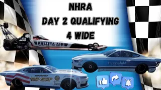 NHRA 4 WIDE NATIONS LAS VEGAS NEVADA SATURDAY QUALIFYING!!