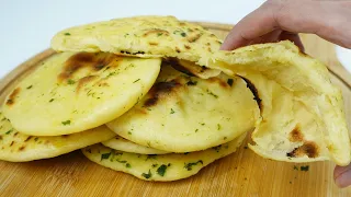 Bread In Fry Pan In 10 Minutes | No Eggs, No Yeast, No Oven