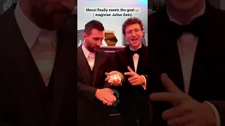 Messi fooled by Julius Dein (magician  ) ... 👀😂🪄 #leomessi #messi