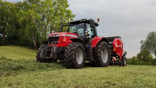 ★Sianokiszonka 2023 ★ Od koszenia do owijania ★ 3 x Massey Ferguson ★